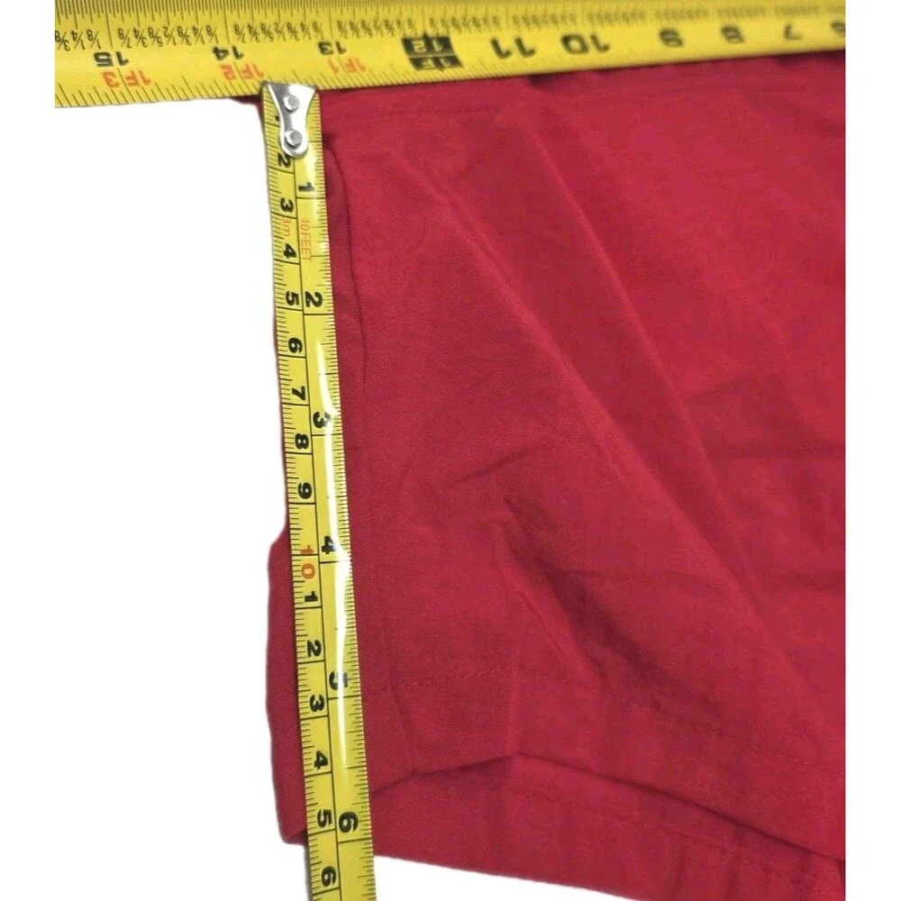 TYR The Finals Men's XXL Swim Trunks Mesh Lining Pockets Drawstring NWOT Red